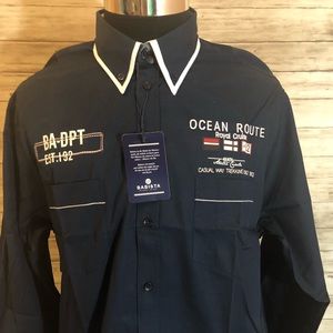 NWT Babista Yachting Surfing Ocean Cruise Shirt